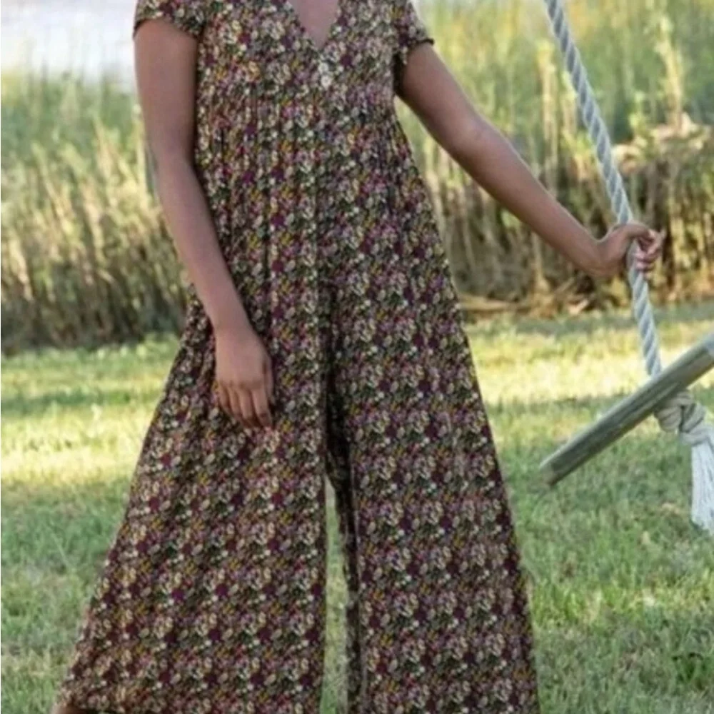 Natural Life Floral Jumpsuit Dress Lot - Mixed Floral Prints - Picture 2 of 12